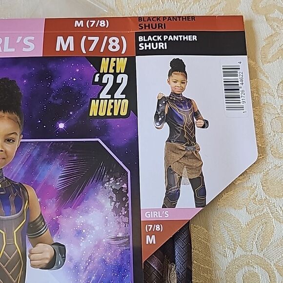 Black Panther Shuri girls costume size med 7/8 - Picture 3 of 5